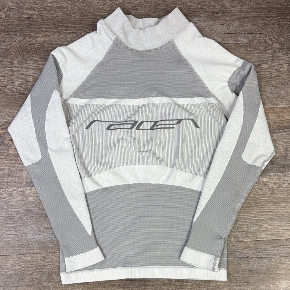 Racer Worldwide Men’s Seamless Long Sleeve Performance Shirt – Gray (L)